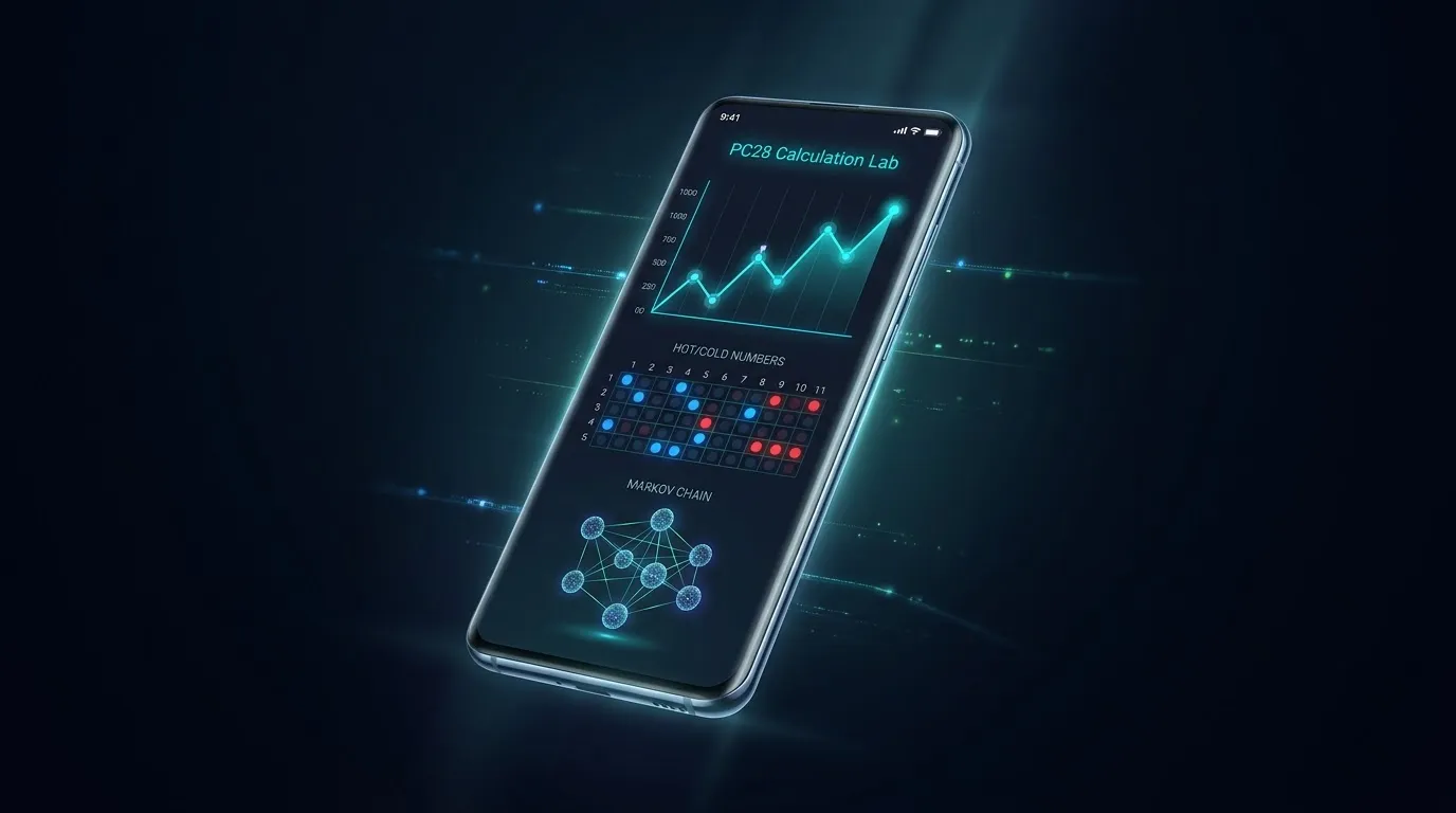 PC28 Mobile App Mockup displaying real-time data trends